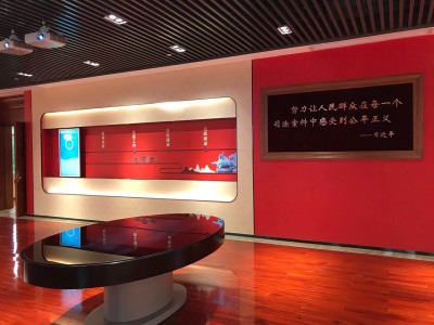 電動滑軌屏_嵌入式